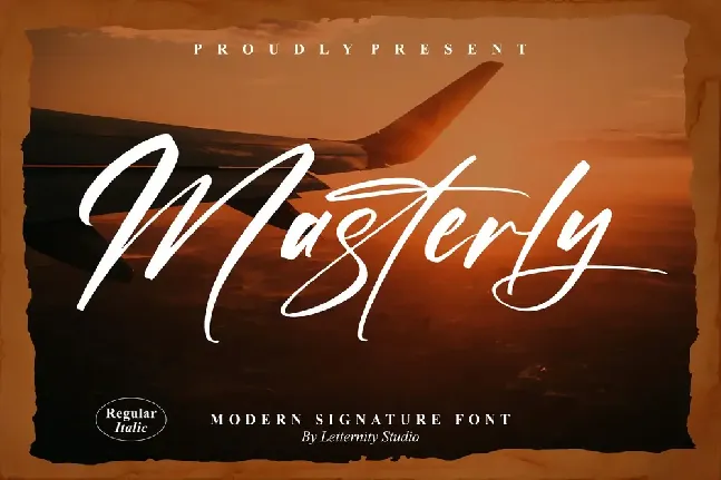 Masterly – Modern Signature font