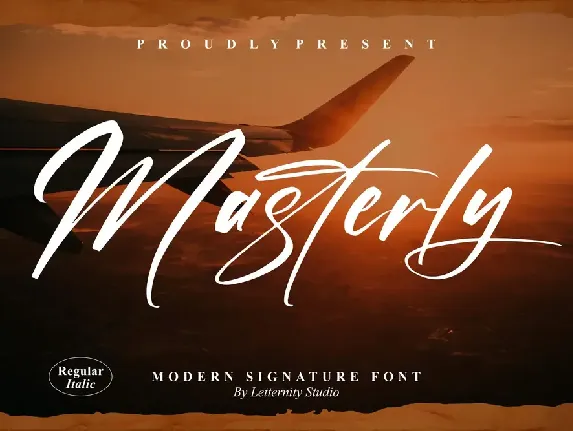 Masterly – Modern Signature font