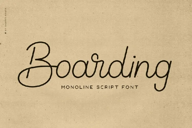 Boarding Handwritten font