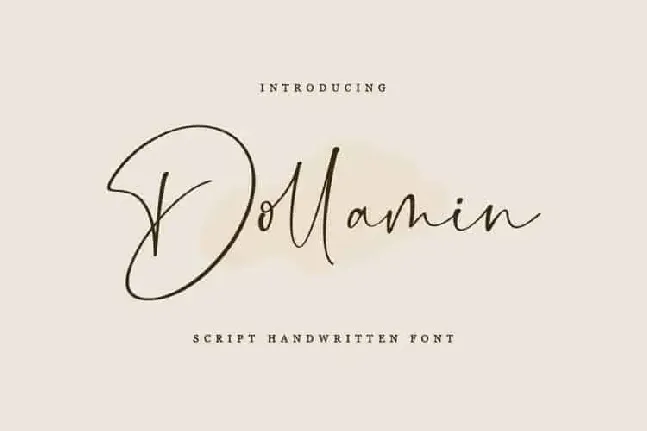 Dollamin Calligraphy font