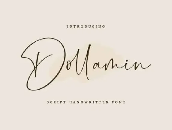 Dollamin Calligraphy font