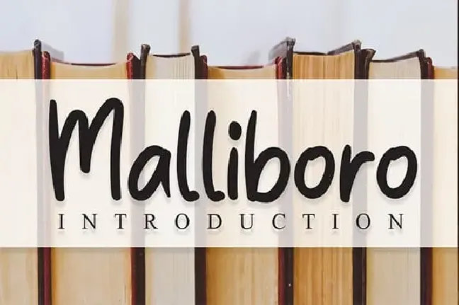 Malliboro Script font