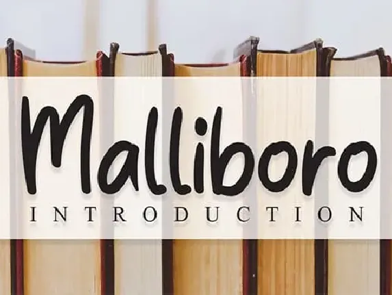 Malliboro Script font