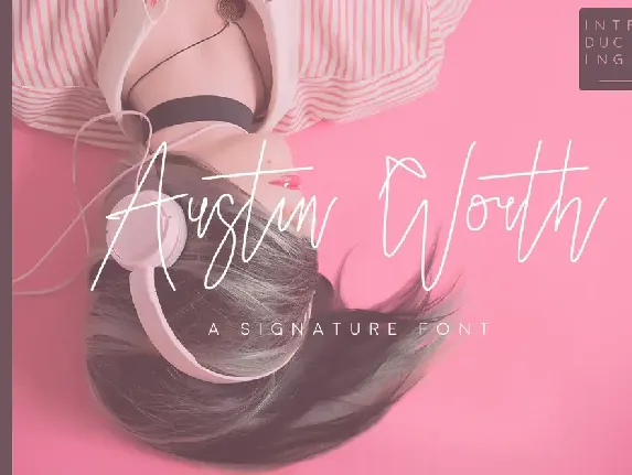 Austin Worth Signature font