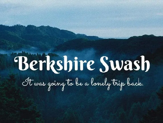 Berkshire Swash font