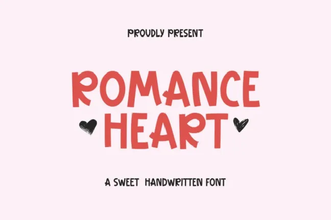 Romance Heart font