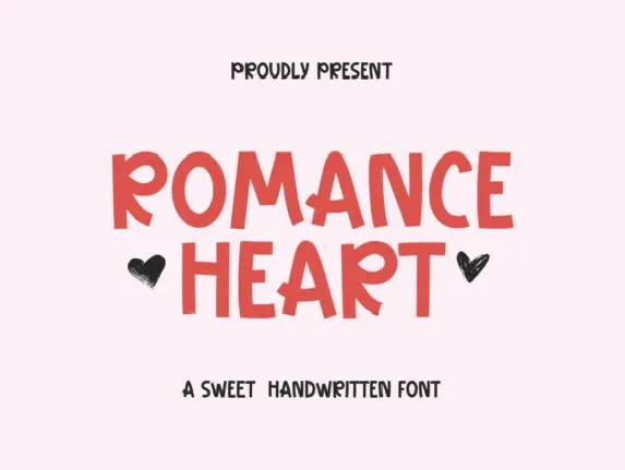 Romance Heart font