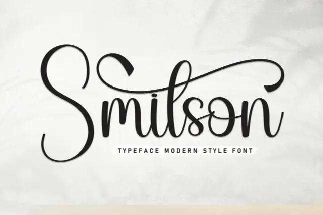 Smitson Script Typeface font