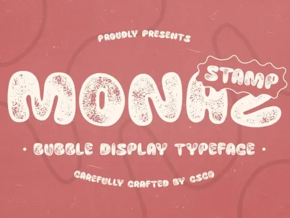 Monaz Stamp font