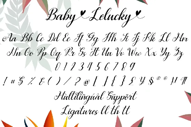 Baby Lelucky font