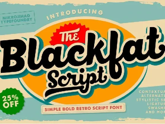 BlackFat Free font