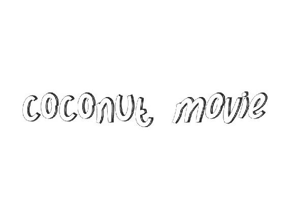 Coconut Movie Demo font