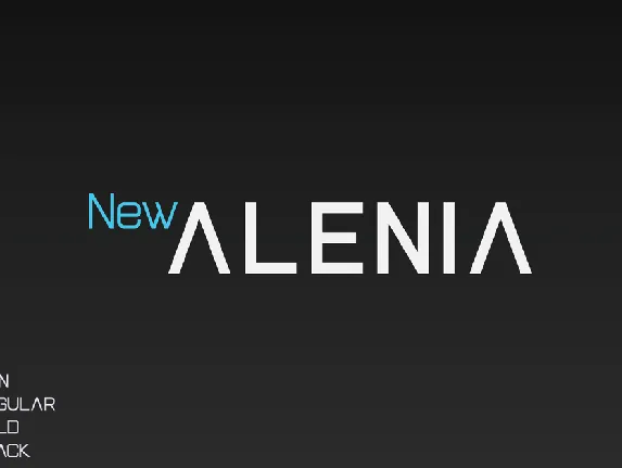 New Alenia font