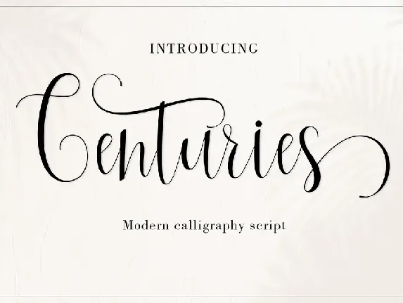 Centuries font