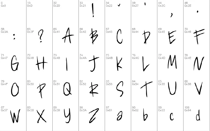 Cheskhand1 font