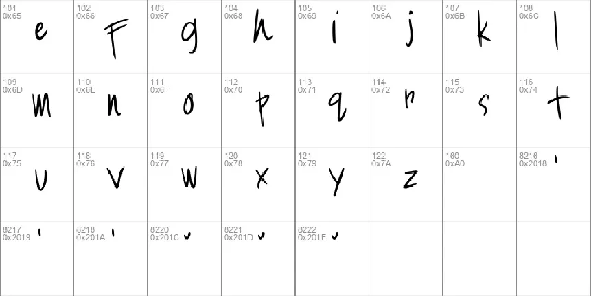 Cheskhand1 font