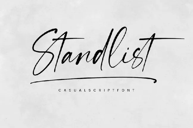 Standlist font