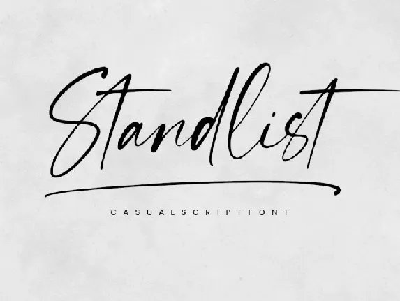 Standlist font