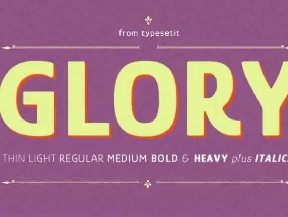 Glory Sans Serif Family font