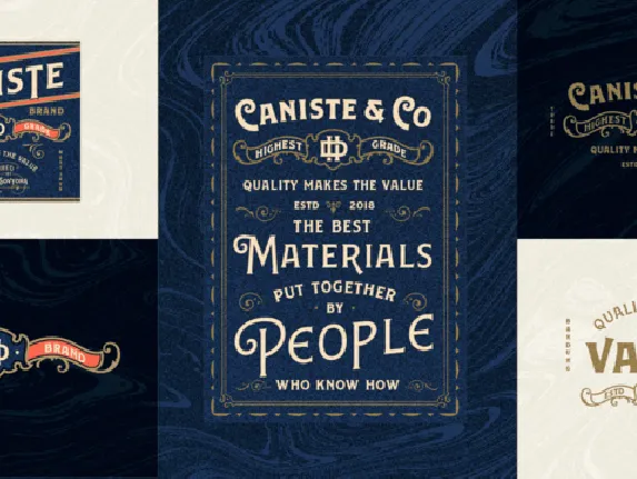 Caniste Family font