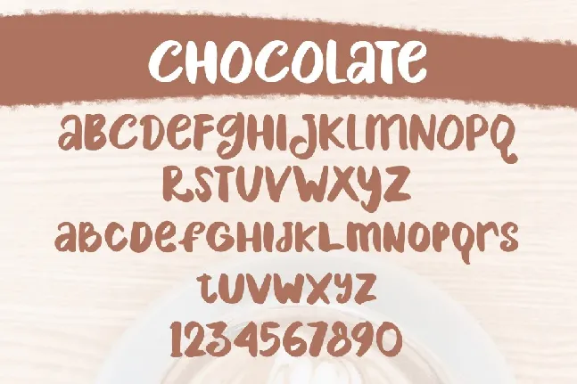 CHOCOLATE font