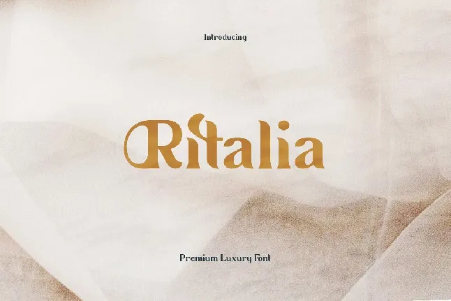 Ritalia font