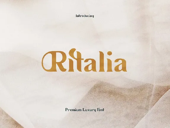 Ritalia font