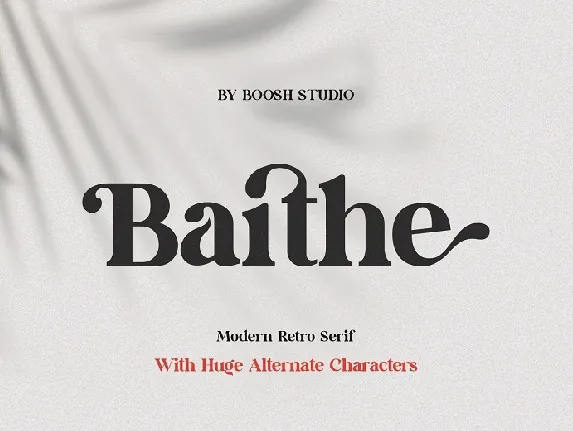 Baithe font