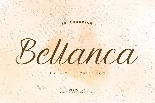 Bellanca font