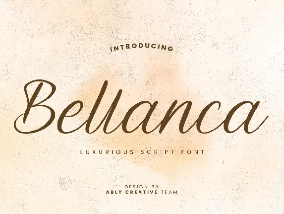 Bellanca font