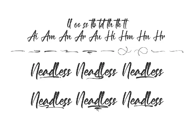 Neadless Demo font