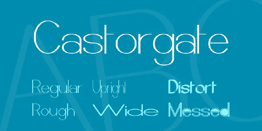 Castorgate font