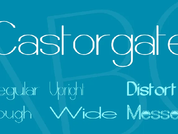 Castorgate font