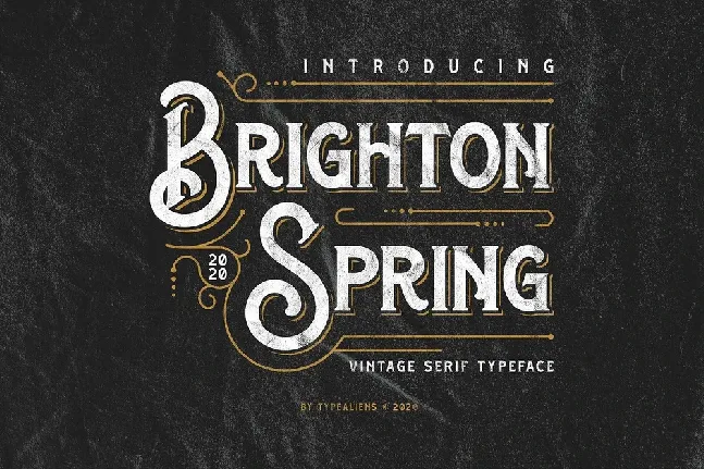 Brighton Spring Serif Typeface font