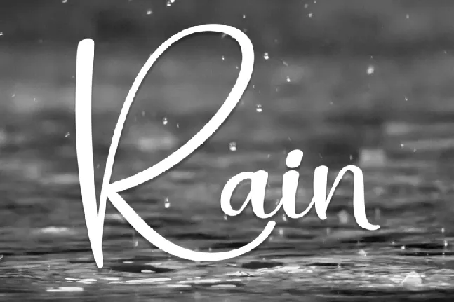 Rain Typeface font