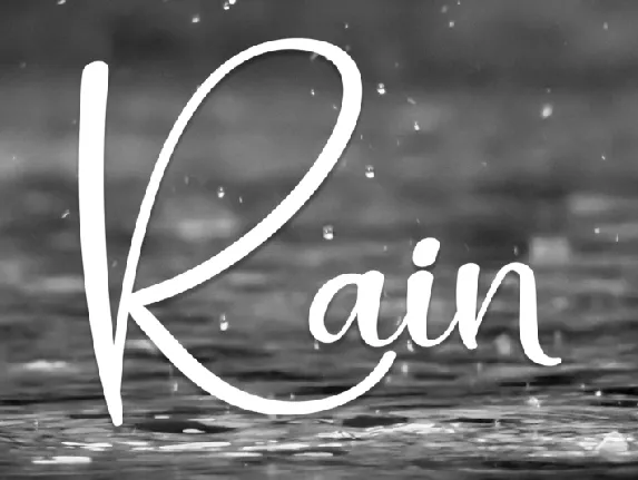 Rain Typeface font