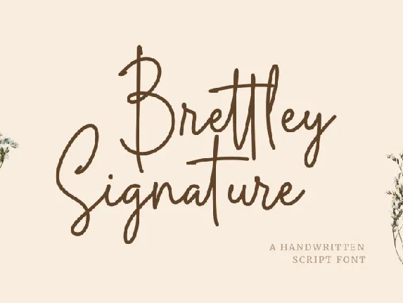 Brettley Signature font