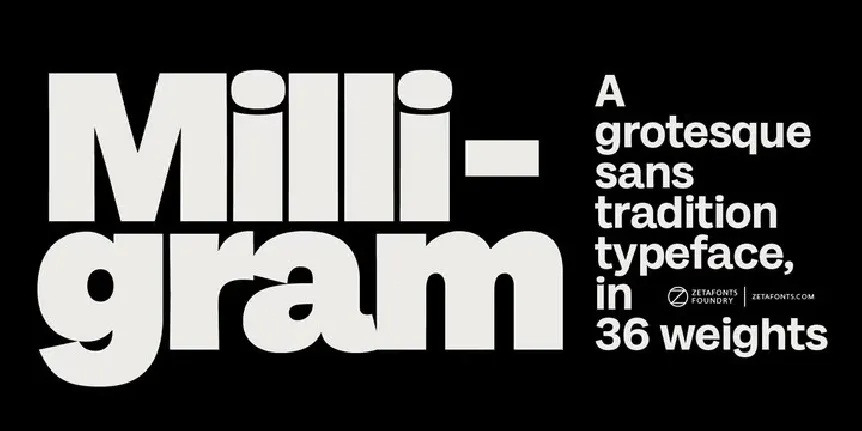 Milligram Family font