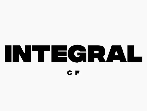 Integral CF Family font