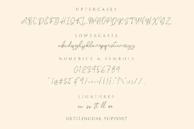 Attahost Signature font