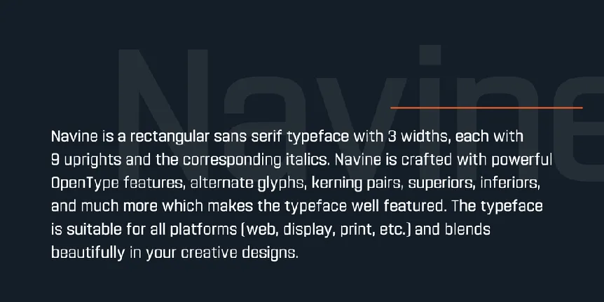 Navine – Sans Serif Demo font