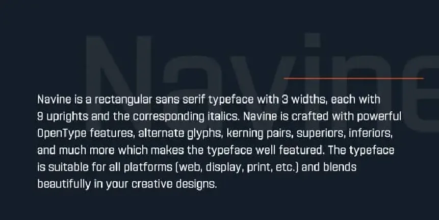 Navine – Sans Serif Demo font