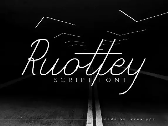 Ruottey Script font