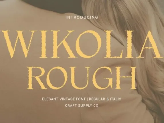 Wikolia Rough font