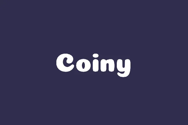 Coiny font