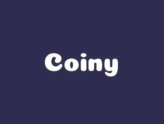 Coiny font