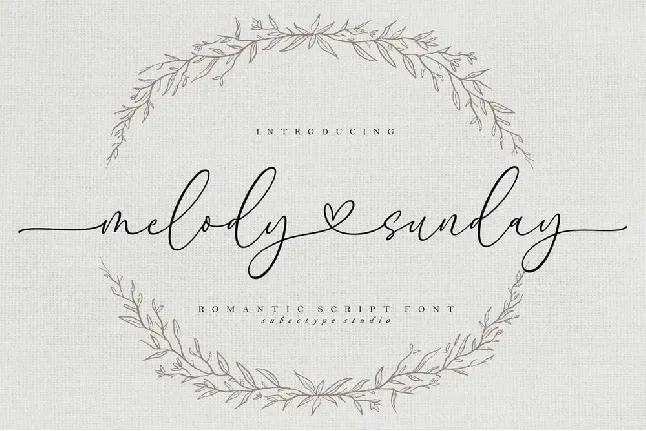 Melody Sunday font