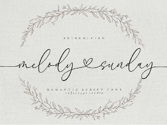 Melody Sunday font