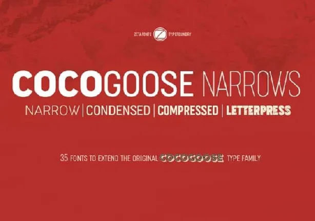 Cocogoose Narrows Family font