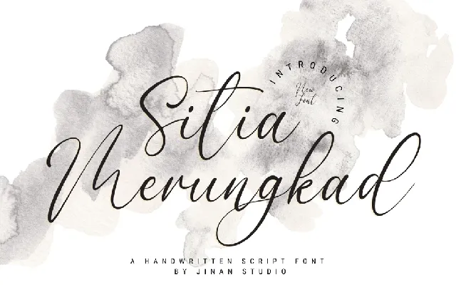 Sitia Merungkad font